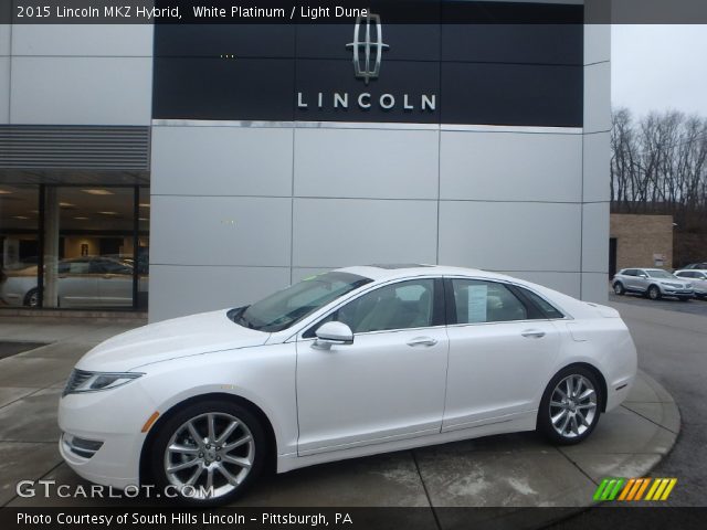2015 Lincoln MKZ Hybrid in White Platinum