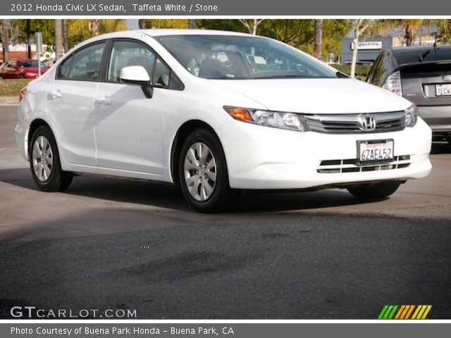 2012 Honda Civic LX Sedan in Taffeta White