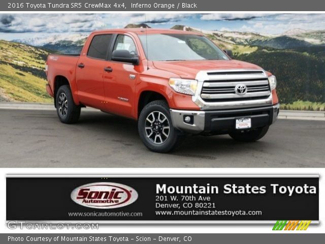 2016 Toyota Tundra SR5 CrewMax 4x4 in Inferno Orange