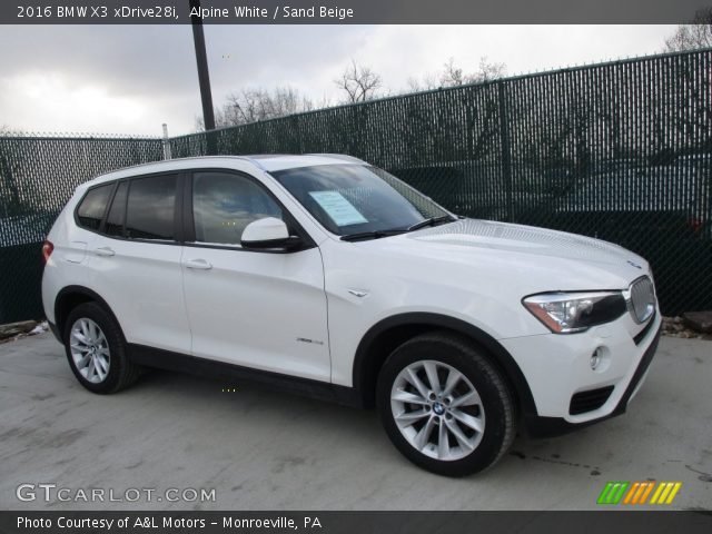 2016 BMW X3 xDrive28i in Alpine White