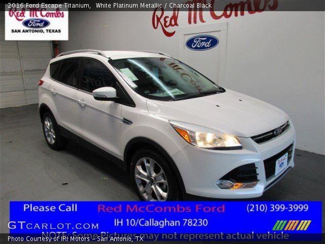 2016 Ford Escape Titanium in White Platinum Metallic