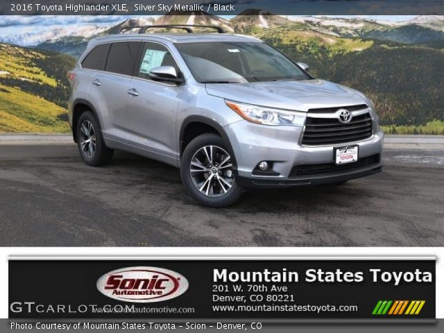 2016 Toyota Highlander XLE in Silver Sky Metallic