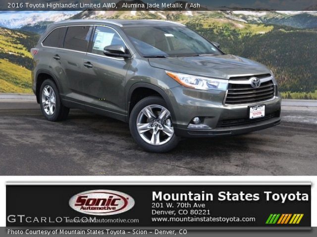 2016 Toyota Highlander Limited AWD in Alumina Jade Metallic