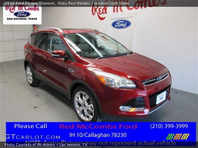 2016 Ford Escape Titanium in Ruby Red Metallic