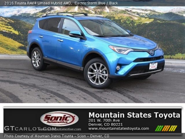 2016 Toyota RAV4 Limited Hybrid AWD in Electric Storm Blue