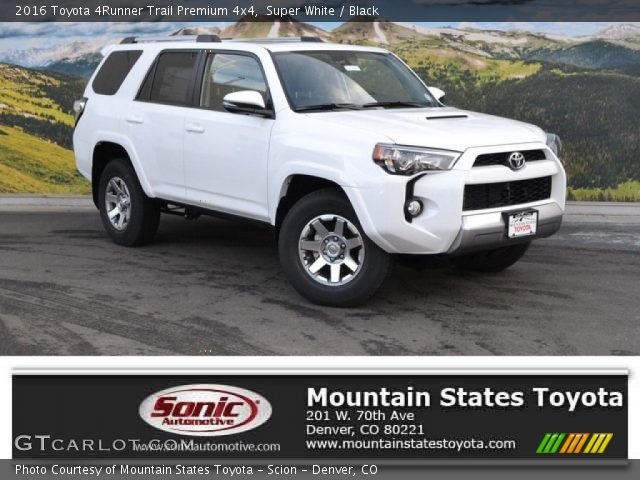 2016 Toyota 4Runner Trail Premium 4x4 in Super White