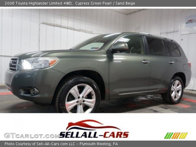 2008 Toyota Highlander Limited 4WD in Cypress Green Pearl