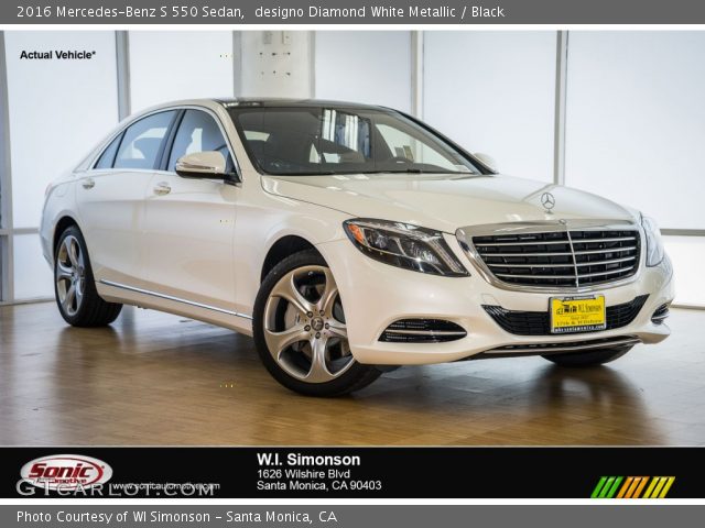 2016 Mercedes-Benz S 550 Sedan in designo Diamond White Metallic