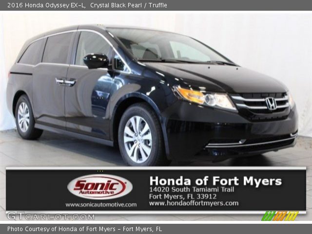 2016 Honda Odyssey EX-L in Crystal Black Pearl