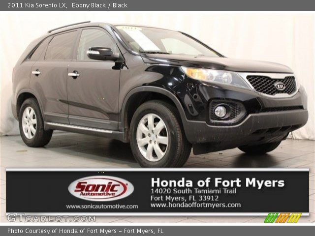 2011 Kia Sorento LX in Ebony Black