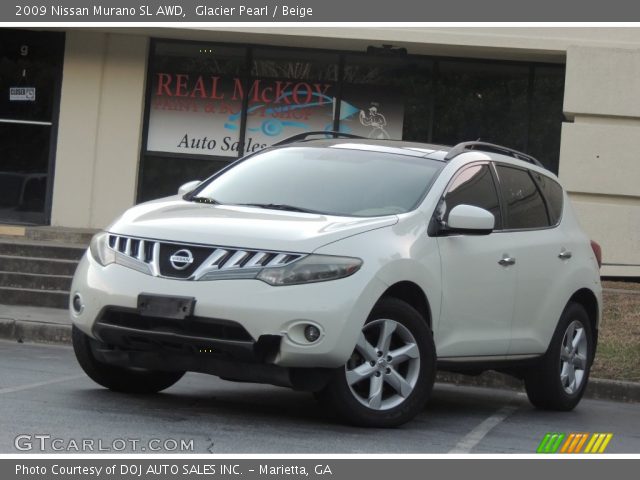 2009 Nissan Murano SL AWD in Glacier Pearl