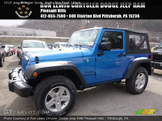 2016 Jeep Wrangler Sport in Hydro Blue Pearl