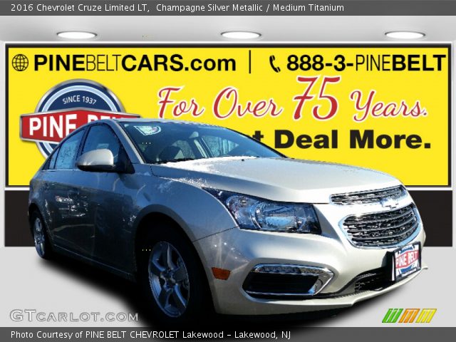 2016 Chevrolet Cruze Limited LT in Champagne Silver Metallic