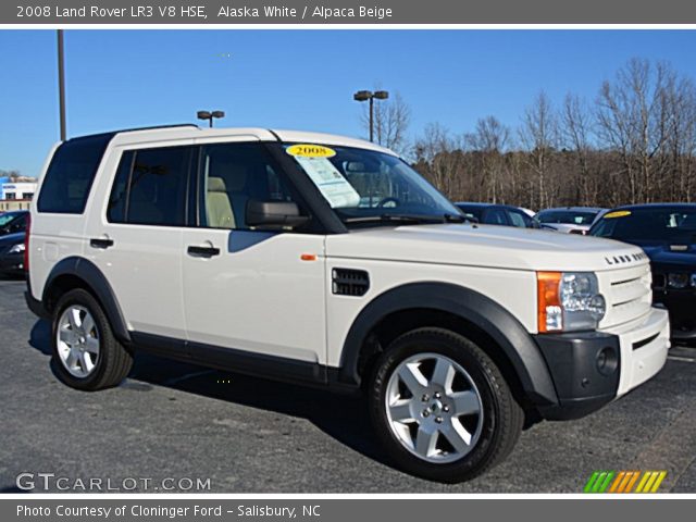 2008 Land Rover LR3 V8 HSE in Alaska White