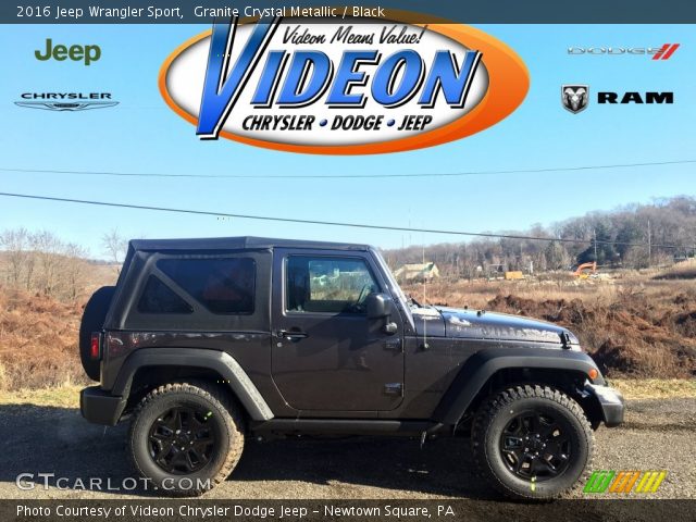 2016 Jeep Wrangler Sport in Granite Crystal Metallic