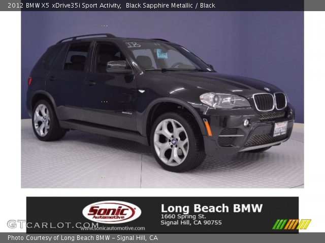 2012 BMW X5 xDrive35i Sport Activity in Black Sapphire Metallic
