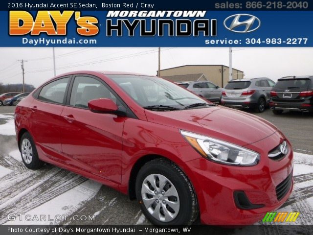 2016 Hyundai Accent SE Sedan in Boston Red