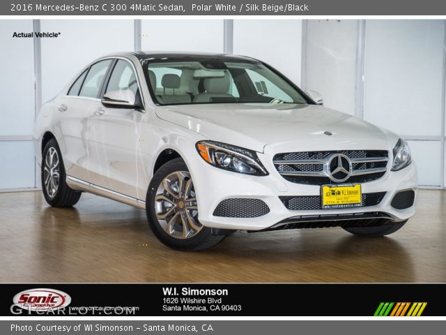 2016 Mercedes-Benz C 300 4Matic Sedan in Polar White