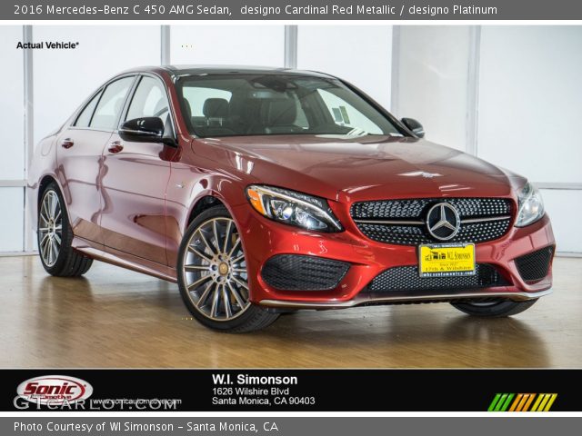 2016 Mercedes-Benz C 450 AMG Sedan in designo Cardinal Red Metallic
