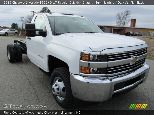 2016 Chevrolet Silverado 3500HD WT Regular Cab 4x4 Chassis in Summit White