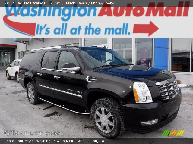 2007 Cadillac Escalade ESV AWD in Black Raven