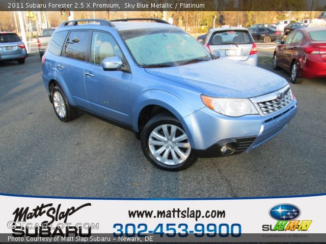 2011 Subaru Forester 2.5 X Premium in Sky Blue Metallic