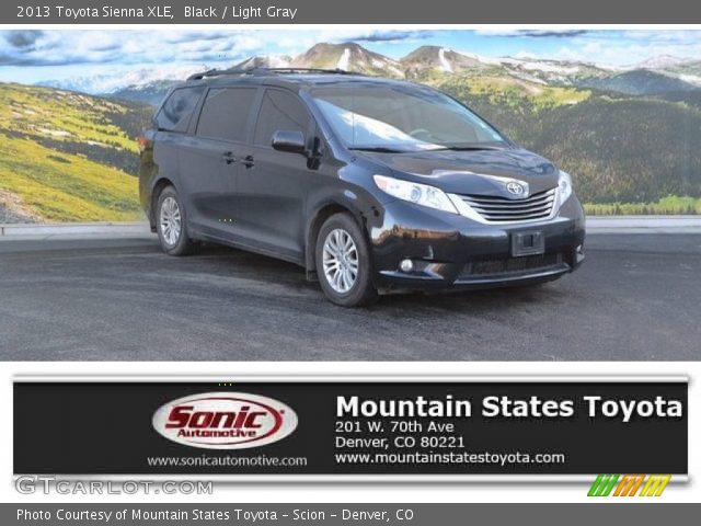 2013 Toyota Sienna XLE in Black