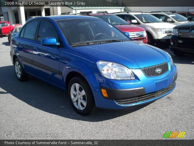 2008 Kia Rio LX Sedan in Sapphire Blue