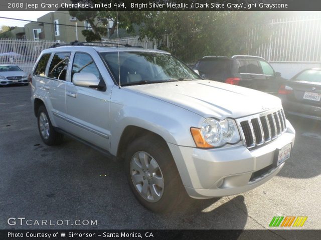 2008 Jeep Grand Cherokee Limited 4x4 in Bright Silver Metallic