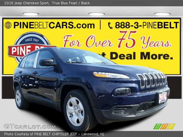 2016 Jeep Cherokee Sport in True Blue Pearl
