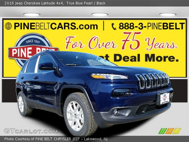 2016 Jeep Cherokee Latitude 4x4 in True Blue Pearl