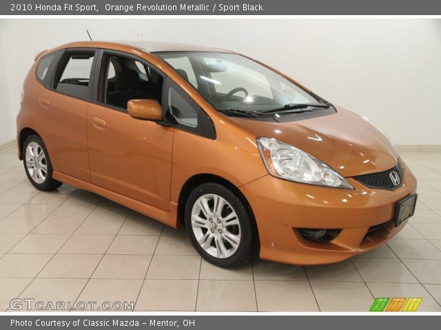 2010 Honda Fit Sport in Orange Revolution Metallic