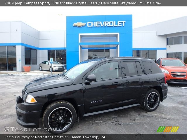 2009 Jeep Compass Sport in Brilliant Black Crystal Pearl