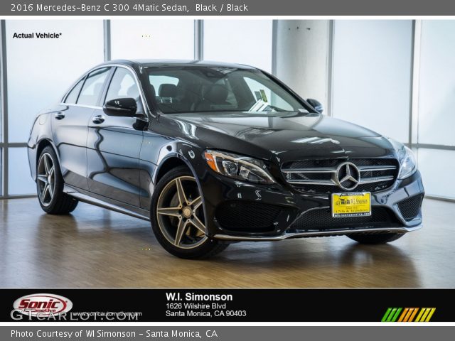 2016 Mercedes-Benz C 300 4Matic Sedan in Black
