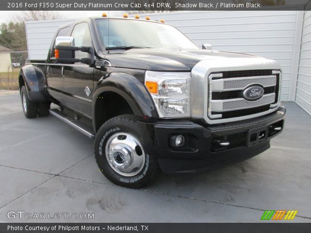 2016 Ford F350 Super Duty Platinum Crew Cab 4x4 DRW in Shadow Black