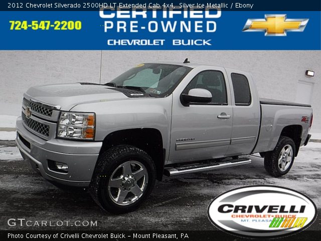 2012 Chevrolet Silverado 2500HD LT Extended Cab 4x4 in Silver Ice Metallic