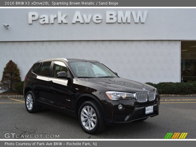 2016 BMW X3 xDrive28i in Sparkling Brown Metallic