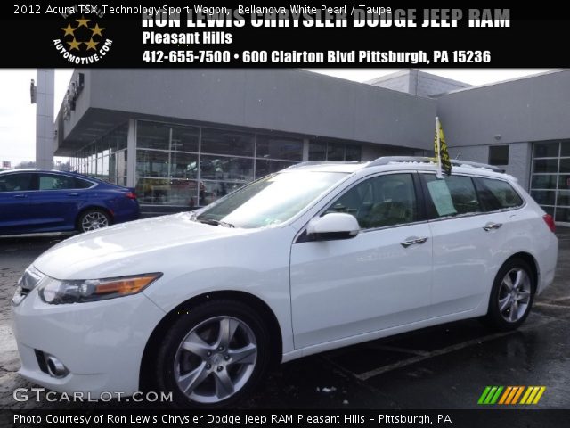 2012 Acura TSX Technology Sport Wagon in Bellanova White Pearl