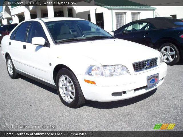 2003 Volvo S40 1.9T in White