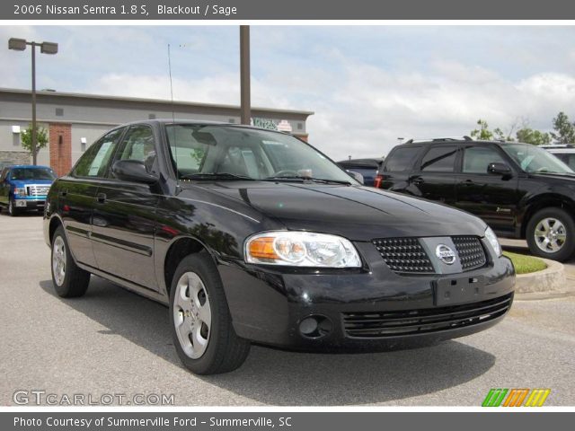 2006 Nissan Sentra 1.8 S in Blackout