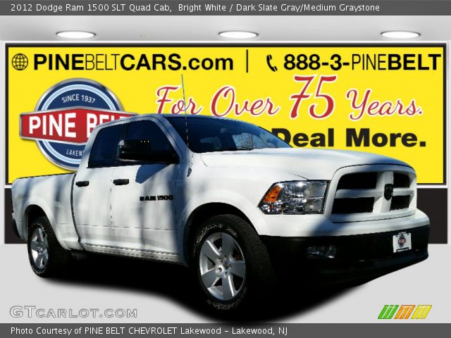 2012 Dodge Ram 1500 SLT Quad Cab in Bright White