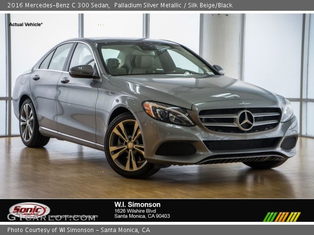 2016 Mercedes-Benz C 300 Sedan in Palladium Silver Metallic