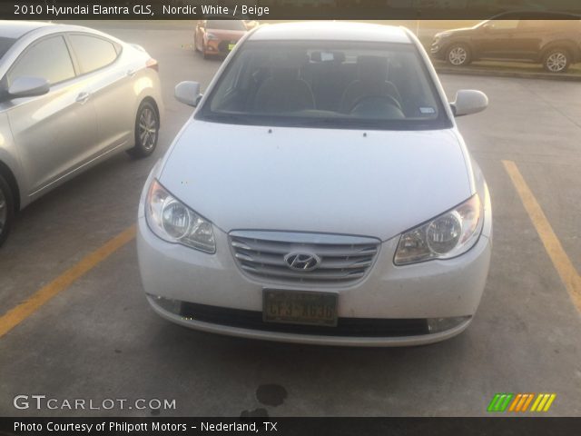 2010 Hyundai Elantra GLS in Nordic White