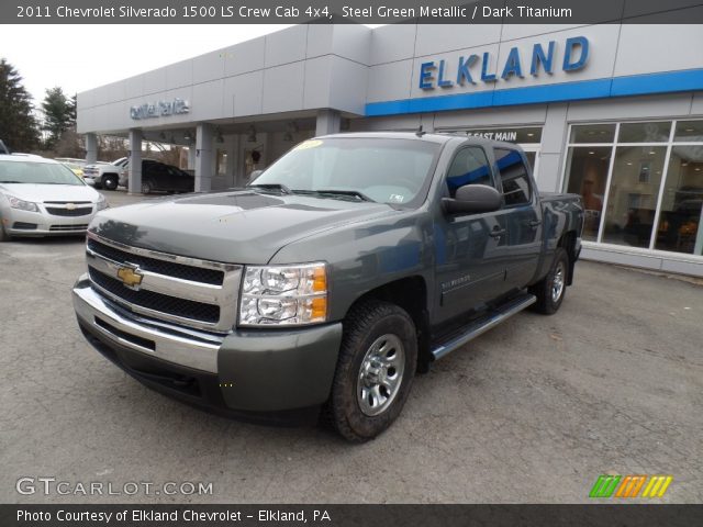 2011 Chevrolet Silverado 1500 LS Crew Cab 4x4 in Steel Green Metallic