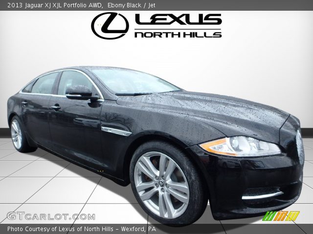 2013 Jaguar XJ XJL Portfolio AWD in Ebony Black