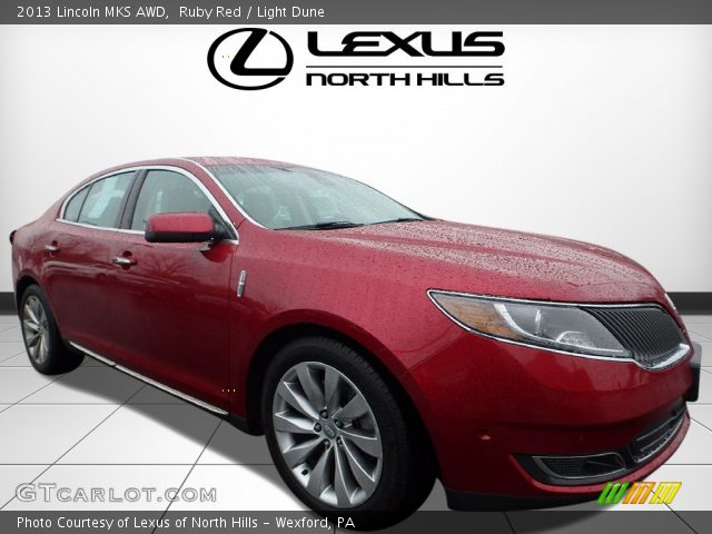 2013 Lincoln MKS AWD in Ruby Red