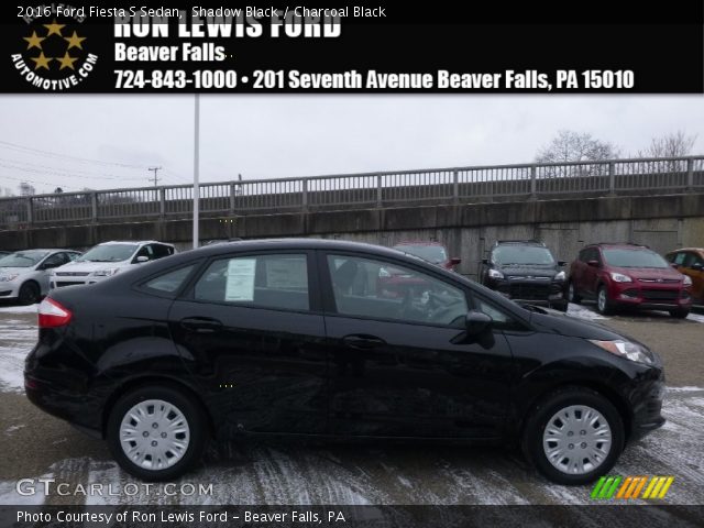 2016 Ford Fiesta S Sedan in Shadow Black