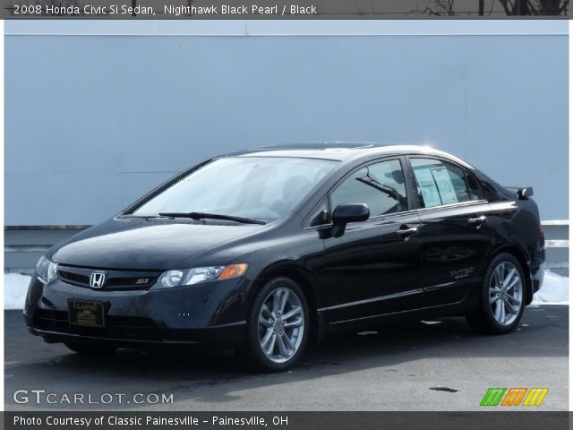 2008 Honda Civic Si Sedan in Nighthawk Black Pearl