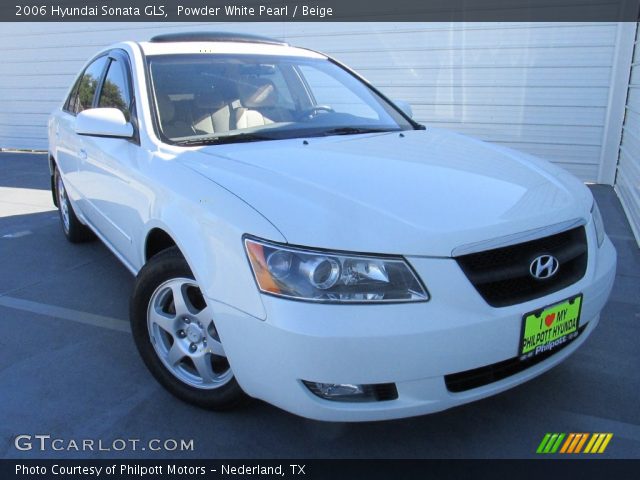 2006 Hyundai Sonata GLS in Powder White Pearl