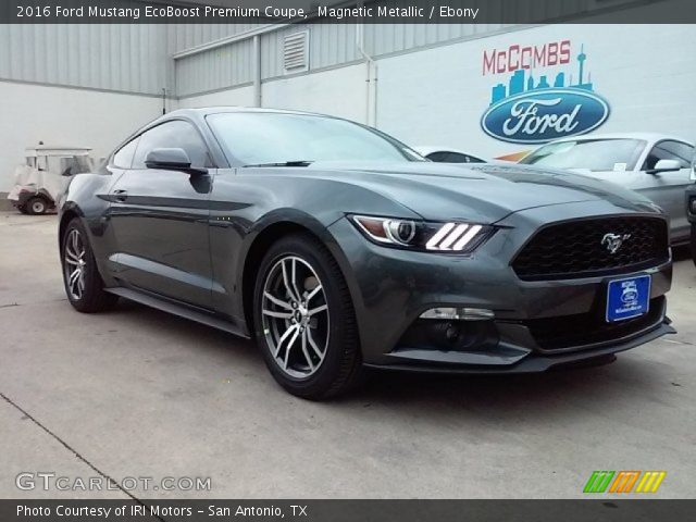 2016 Ford Mustang EcoBoost Premium Coupe in Magnetic Metallic